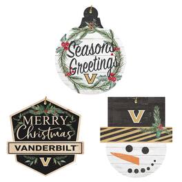 Jardine - Vanderbilt Commodores Ornament Bundle - White