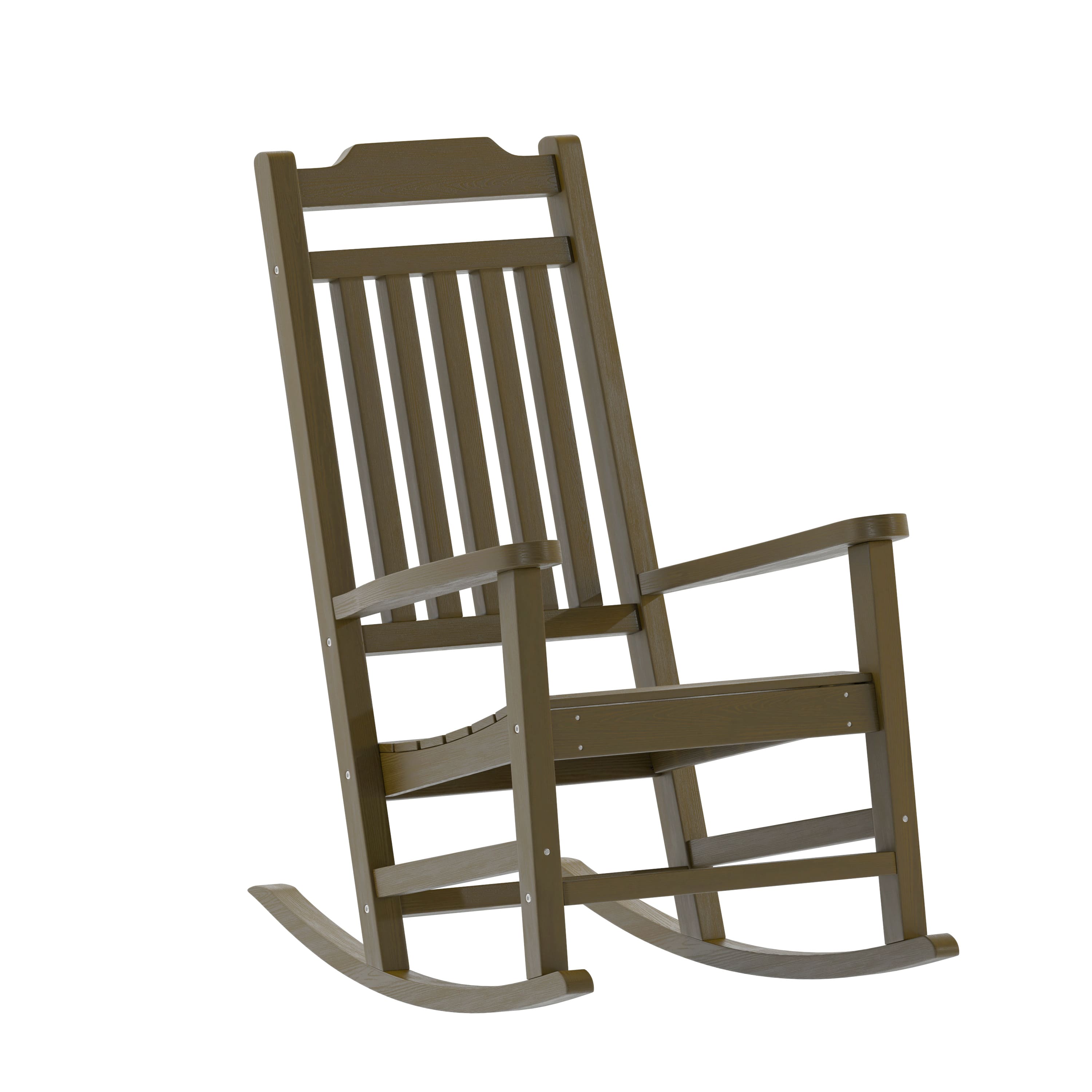 Emma + Oliver - All-Weather Poly Resin Wood Rocking Chair - Patio and Backyard Furniture - Mahogany price history on PriceWatchPro