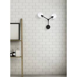 Elegant Lighting - Cavoli 2 Lights Black Wall Sconce - Black And Clear
