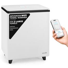 SereneLife - WIFI Luxury Rectangle Towel Warmer - White