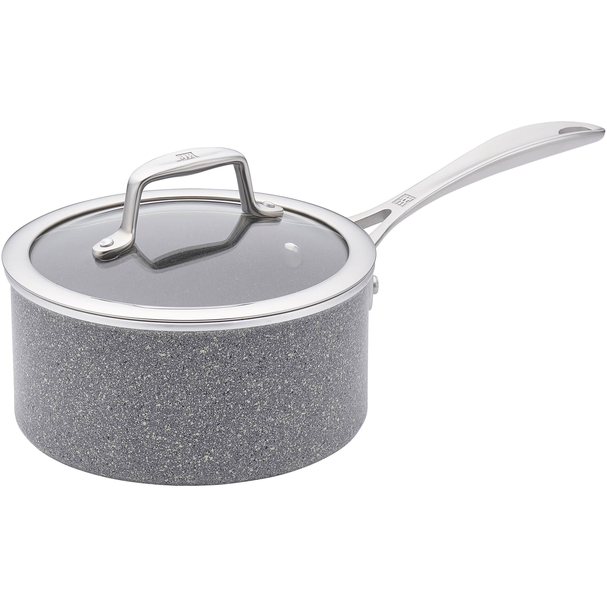 ZWILLING - Vitale 2-qt Aluminum Nonstick Saucepan with Lid - Gray - Thumbnail 3