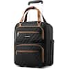 Front. LUGGEX - LUGGEX 16 Inch Underseat Carry On Luggage with Wheels,Softside Lightweight Suitcase UDK - LX-UX - Chestnut Black.