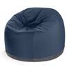 Front. Jaxx - Jaxx Palmetto Large Round Outdoor Bean Bag Club Chair - Sunbrella Navy - Navy.
