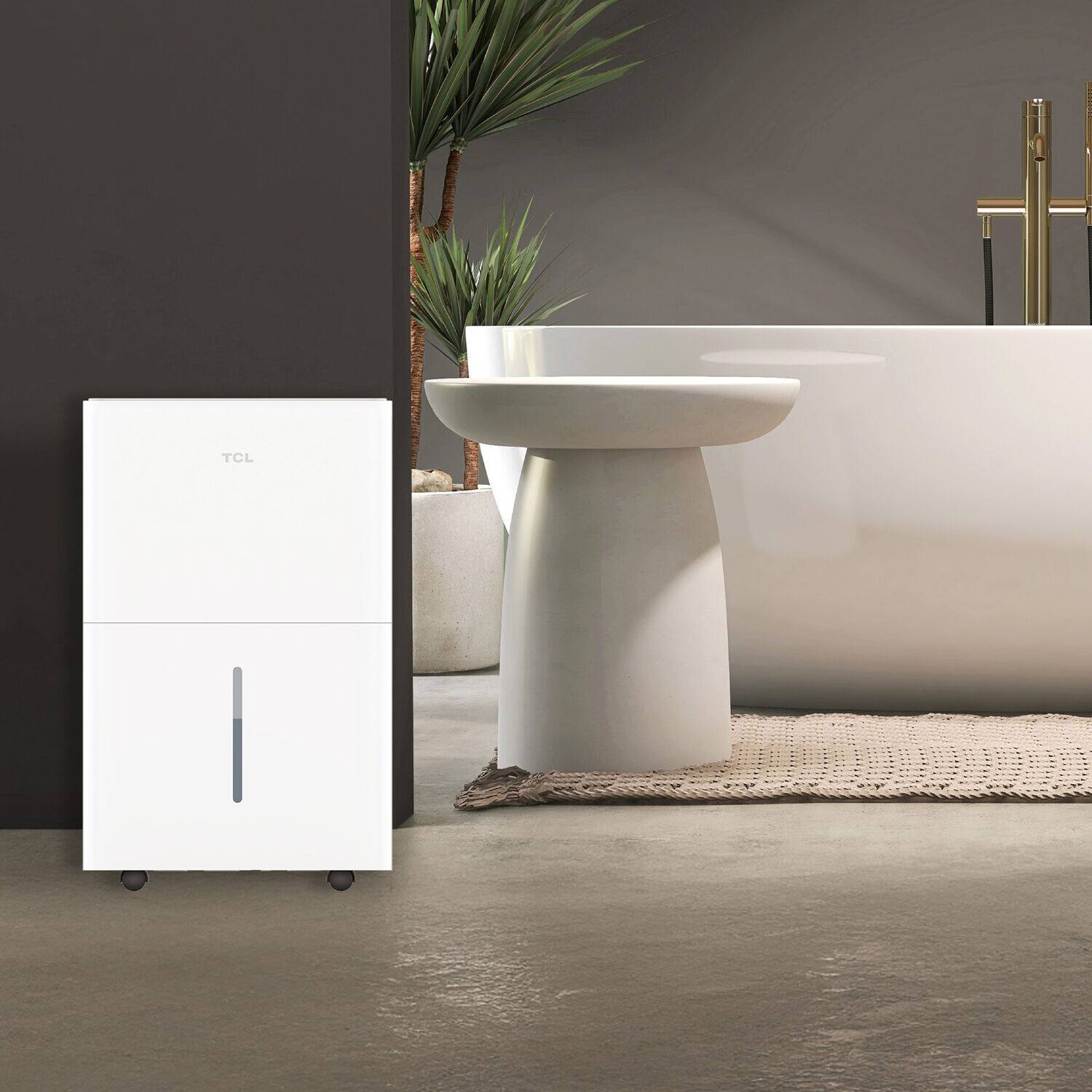 Alt View 11. TCL - 4,500 Sq. Ft. 50-Pint Smart Dehumidifier with Pump, 15 Pint Bucket Capacity, Energy Star Most Efficient 2024 - White.