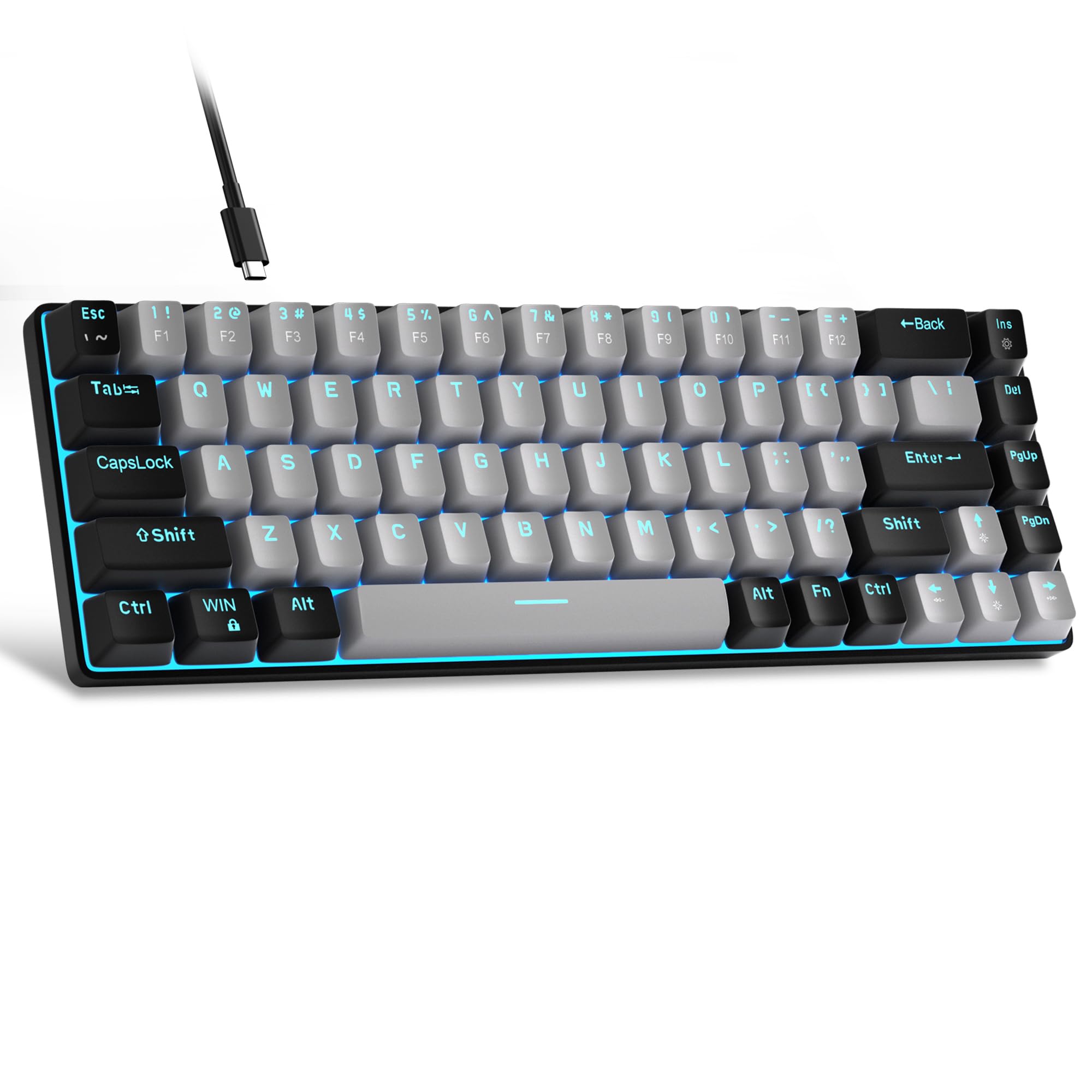 Esc 1 ! F1 2 F2 3 # F3 4 $ F4 5 % F5 6 ^ F6 7 & F7 8 * F8 9 ( F9 0 ) F10 - Back ins Tab Q W E R T Y U I O P [ ] \ Del CapsLock A S D F G H J K L : " Enter PgUp Shift Z X C V B N M , . / Shift PgDn Ctrl WIN Alt Alt Fn Ctrl