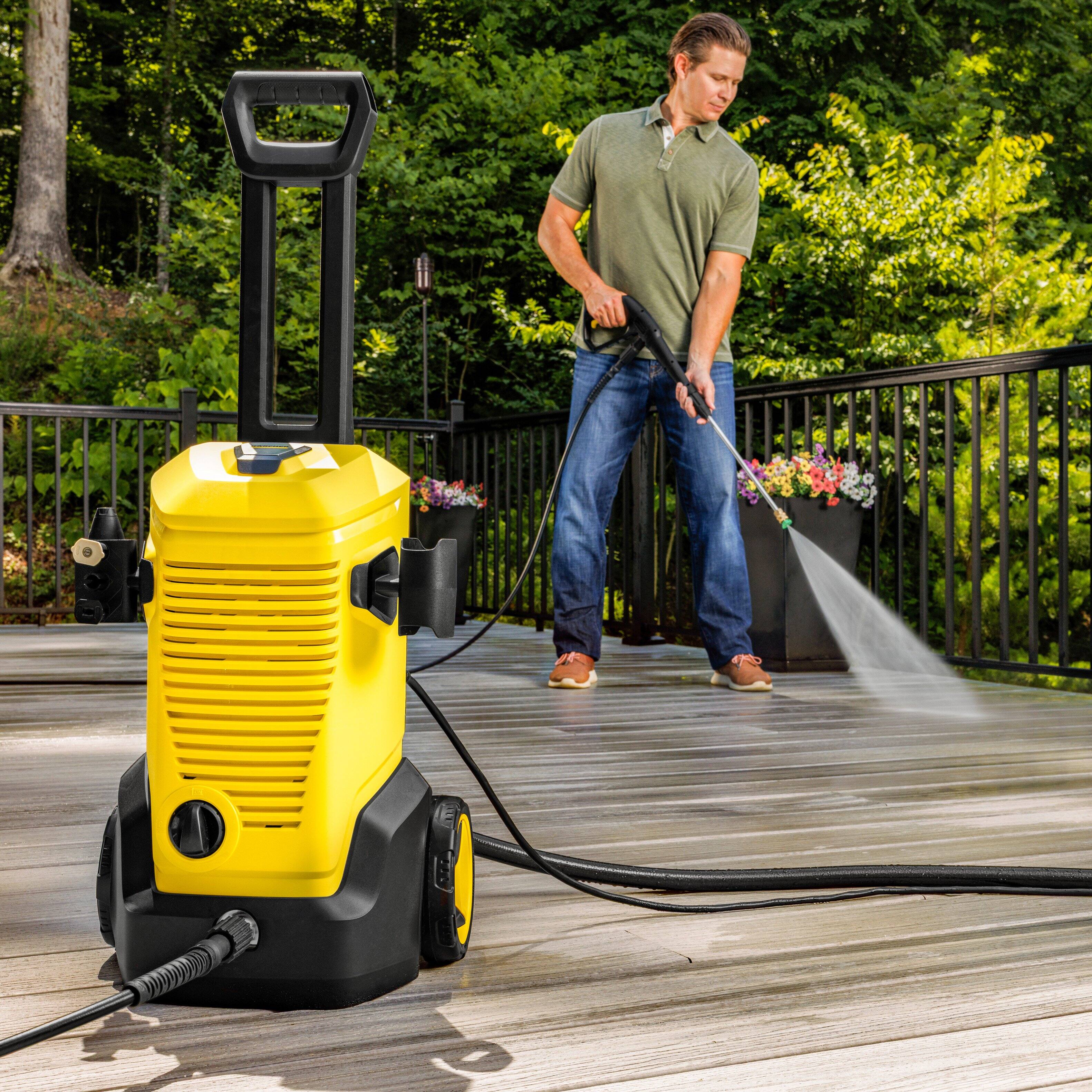 Alt View 1. Karcher - K 5 Foam Cannon 2000 PSI Electric Pressure Washer with Aluminum Pump, Turbo Nozzle and Foam Cannon for Vehicle Cleaning.