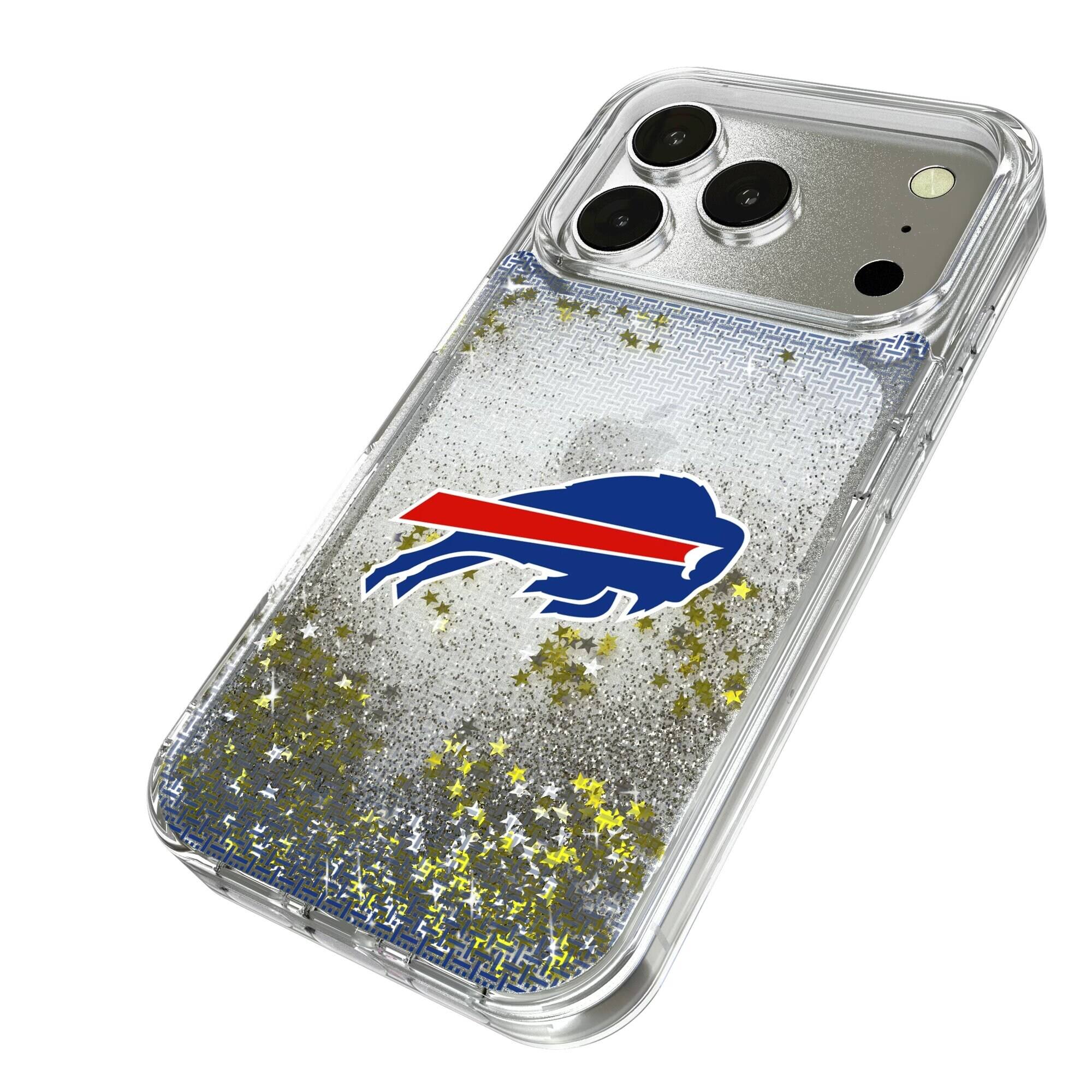 Alt View 1. Keyscaper - Buffalo Bills Linen Logo iPhone Glitter Case - 13 - Multicolor.