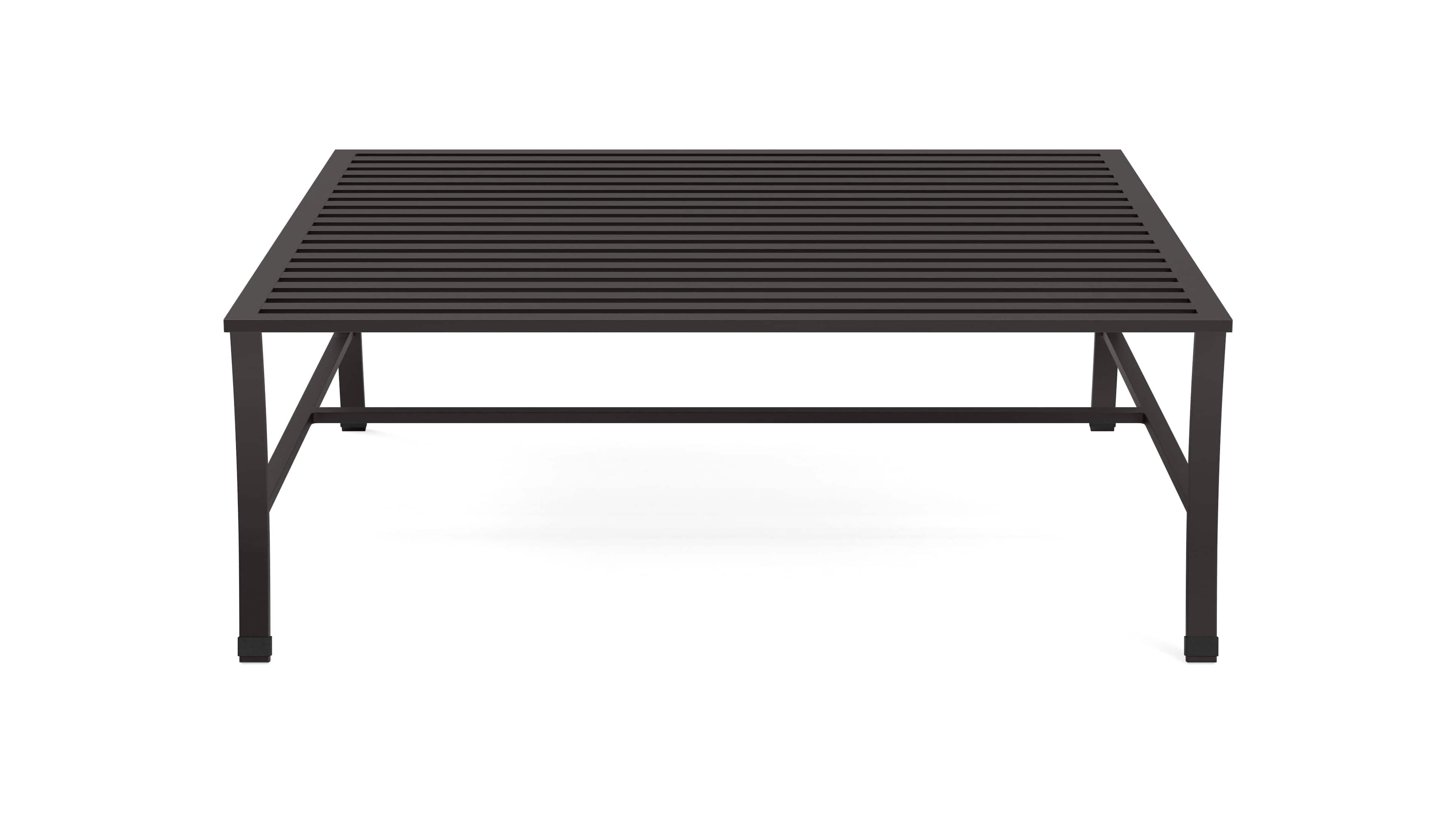 Yardbird® - Colby Square Coffee Table - Dark Brown - Front_Zoom