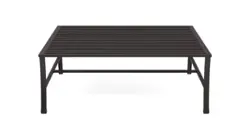 Yardbird® - Colby Square Coffee Table - Dark Brown - Front_Zoom