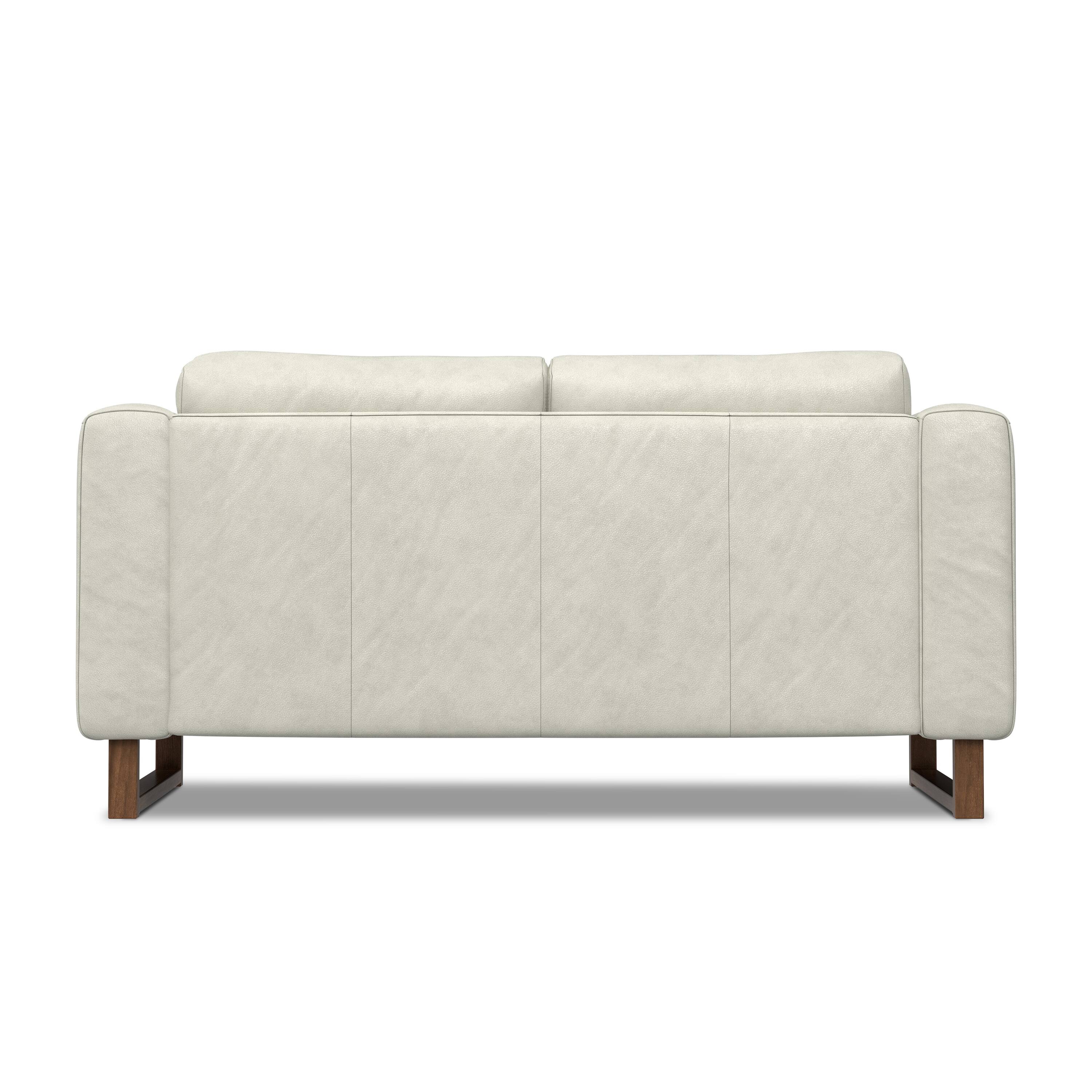 Left. Simpli Home - Richard Modern Contemporary 62 inch Wide Sofa in Light Smoke Grey Genuine Leather - Light Smoke Grey.
