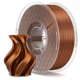 GlowWise - PLA Filament, 1.75mm/1KG. ±0.02mm accuracy, universal FDM printer compatibility - Silk Copper