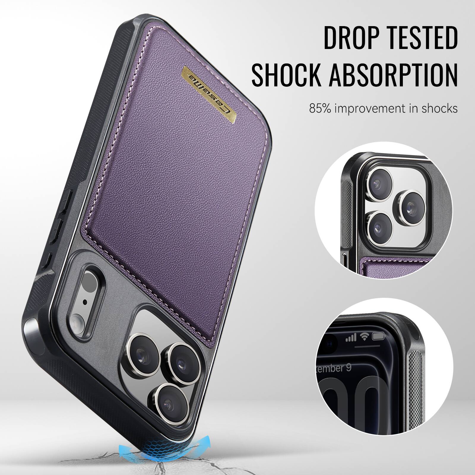 DROP TESTED SHOCK ABSORPTION  
85% improvement in shocks