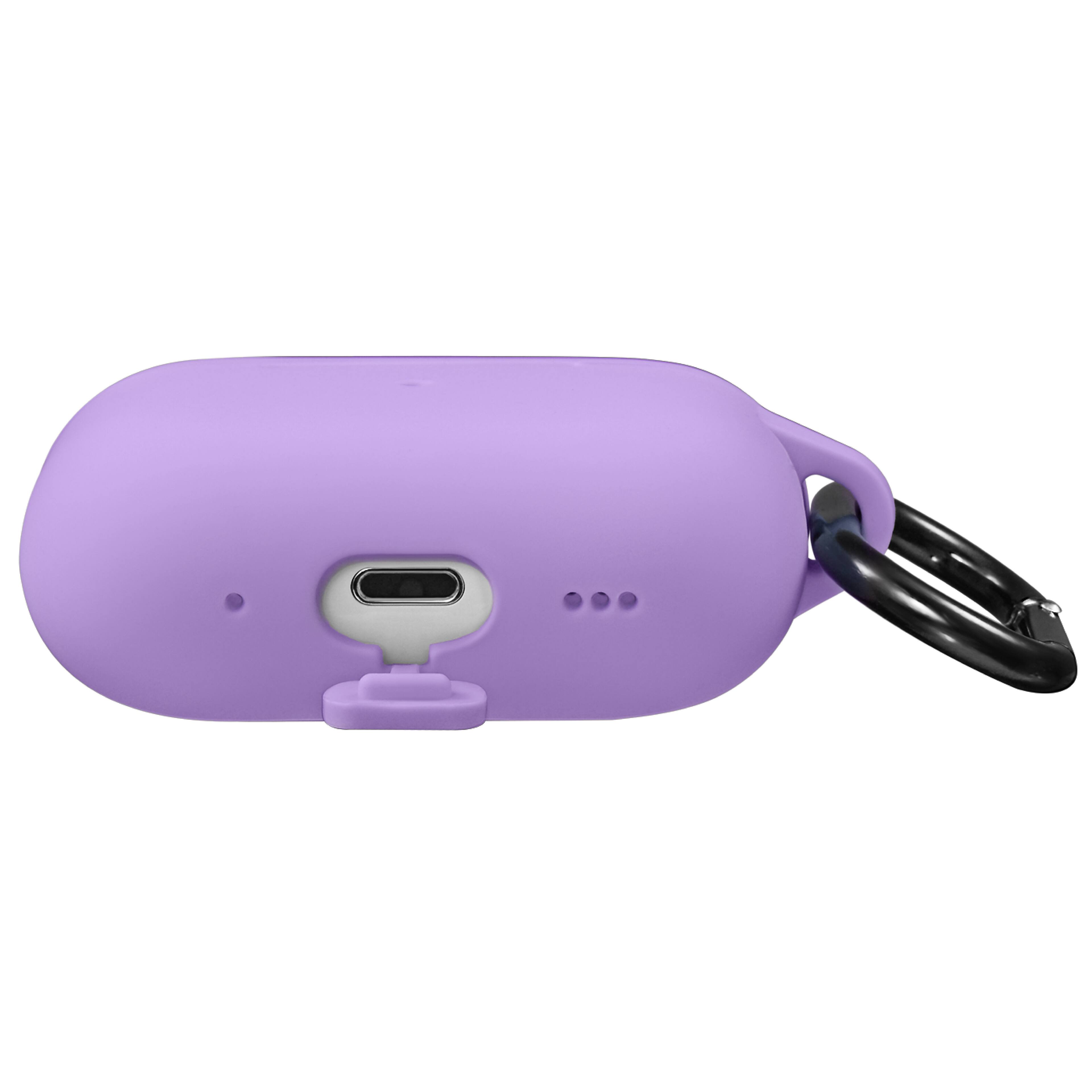 Left. Vena - Silicone Case for Apple AirPods Pro 2 Case, Protective Cover Compatible with MagSafe AirPods Pro 2nd Generation, Purple - Purple.