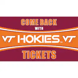 Evergreen Enterprises - Virginia Tech Hokies 28" x 16" Come Back With Tickets Door Mat - Multicolor