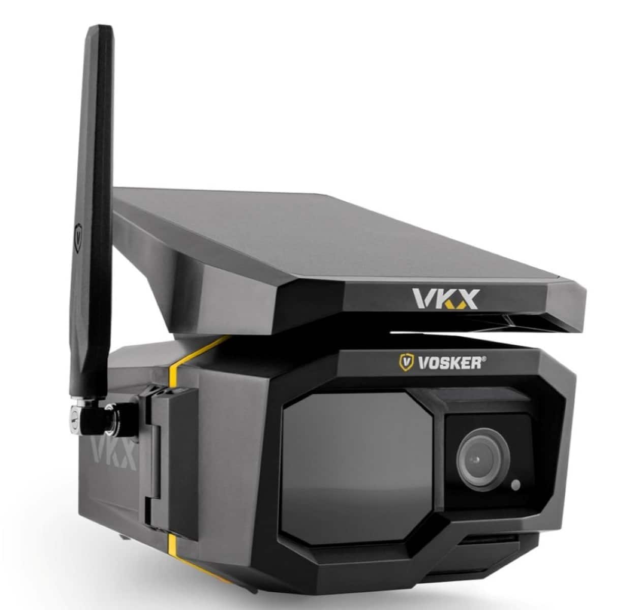 Vosker - VKX Outdoor Solar Powered 1080p Security Camera with 4G-LTE Cellular Connectivity - Black - Front_Zoom