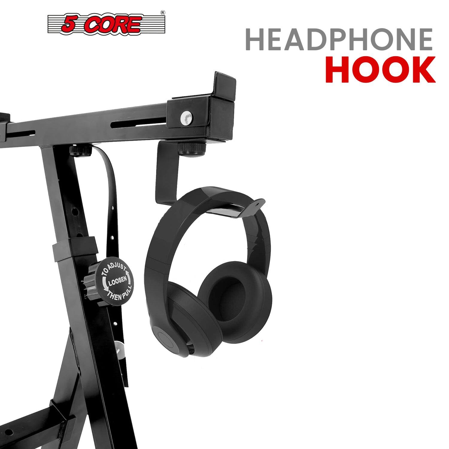 5 CORE  
HEADPHONE HOOK  

TO ADJUST  
LOOSEN  
THEN PULL