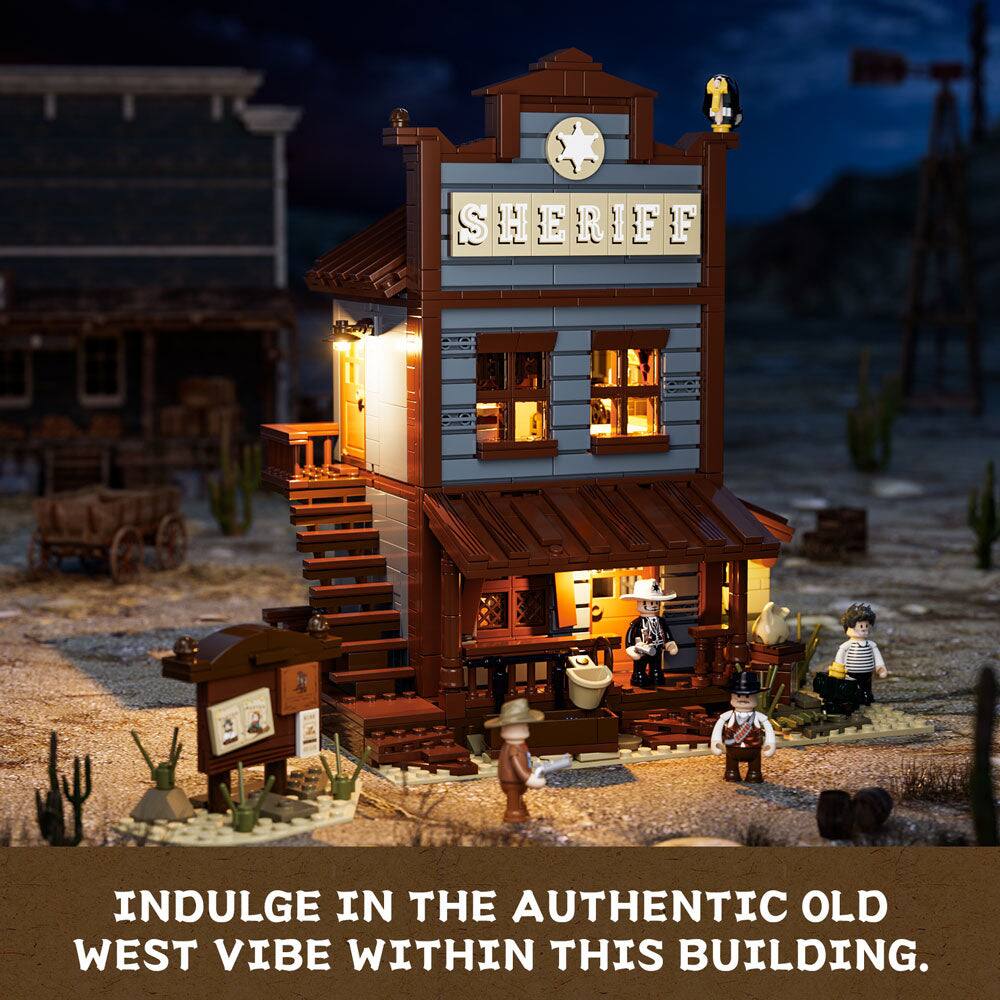 Indulge in the authentic old west vibe within this building.