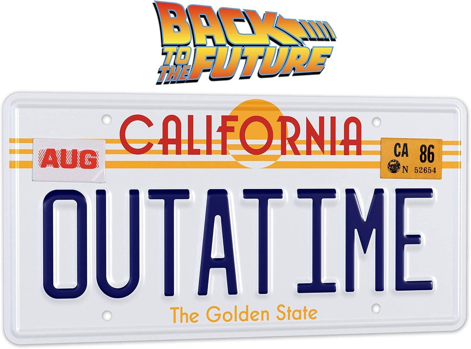 Back to the Future: The California Outatime License Plate.