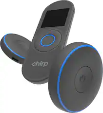 Front. Chirp - Halo Wireless Muscle Stimulator (Double) - Slate.