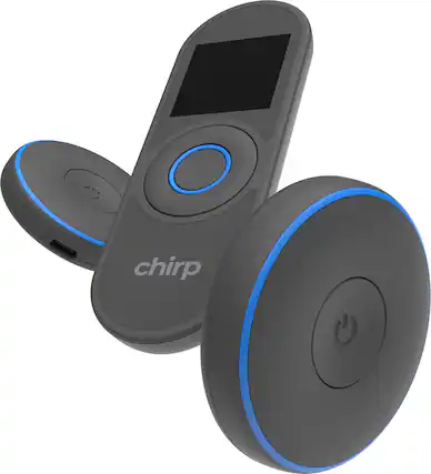 Front. Chirp - Halo Wireless Muscle Stimulator (Double) - Slate.