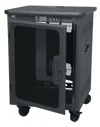 Front. Middle Atlantic - PTRK-2726MDK (PTRK-2726 W/PLEXI DR,TOP) - Black.