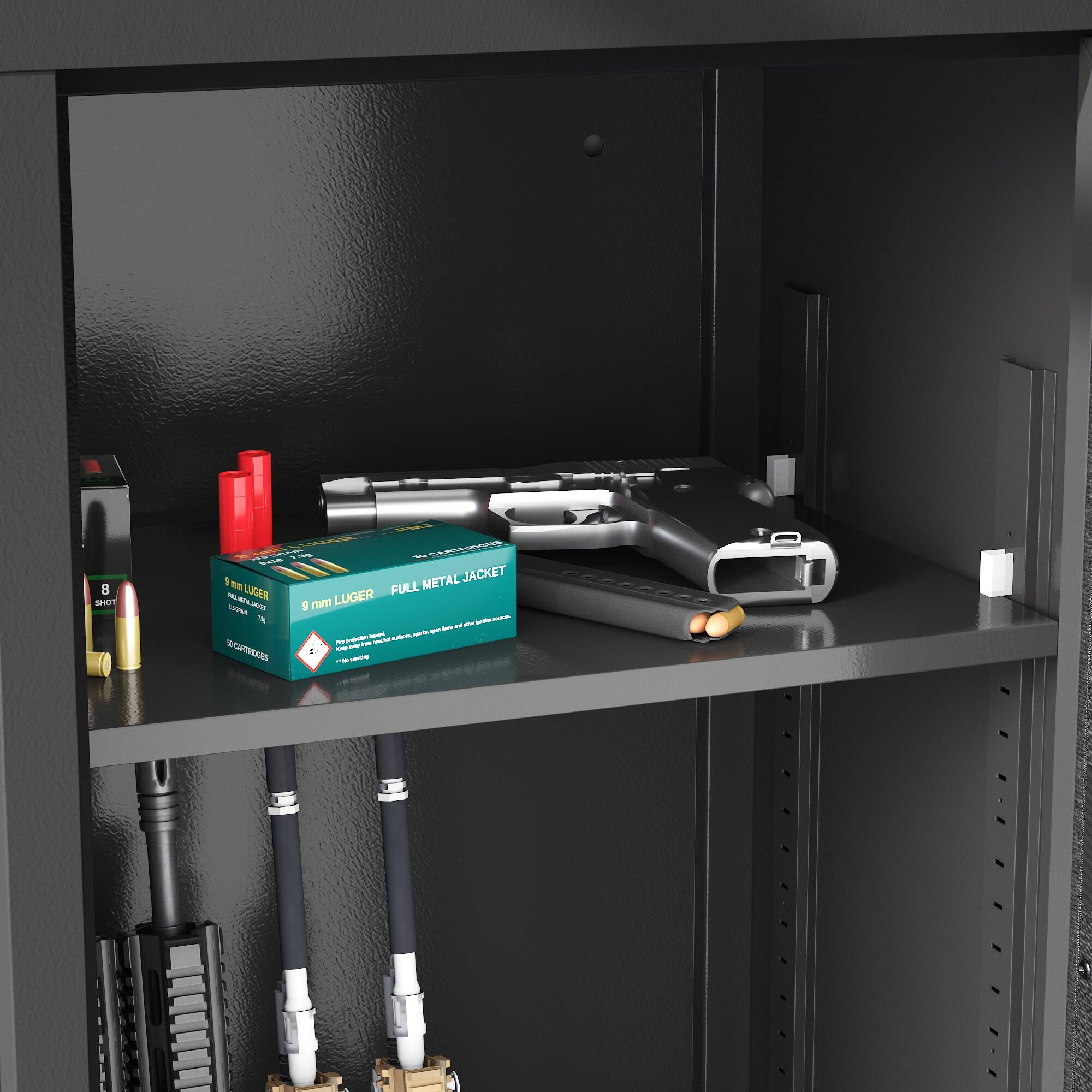 Sure, here is the corrected and grouped text:

- B sPrt 1 TA - - LGRS - - - i CHITREAN - - - : METAL JACKET FULL 5 mm LUGER - - - - - - - - - - - - - i - - - 

- 9 mm LUGER FULL METAL JACKET
- 8 SHOT
- 50 CARTRIDGES
- 9 mm LUGER
- FULL METAL JACKET
- 50 CARTRIDGES