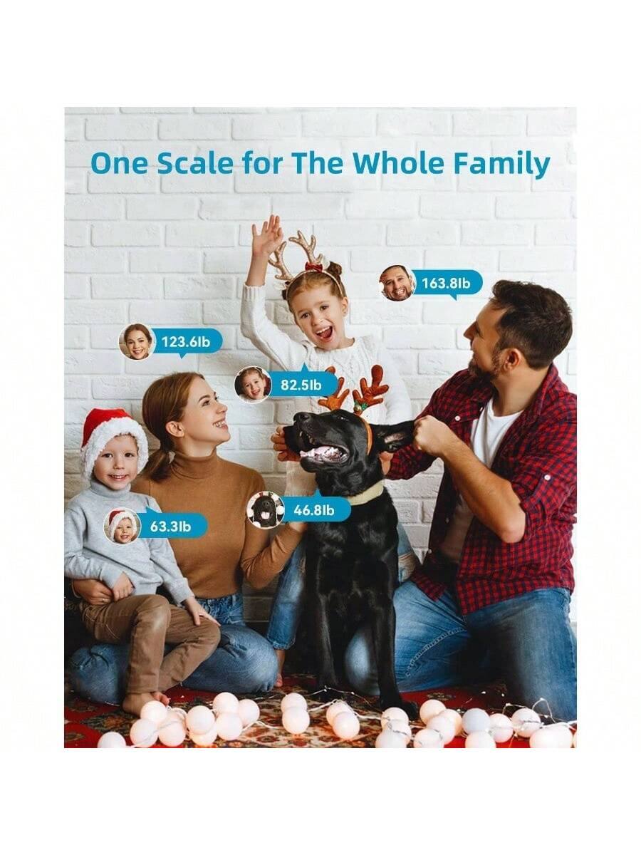 One Scale for The Whole Family

163.8lb  
123.6lb  
82.5lb  
63.3lb  
46.8lb
