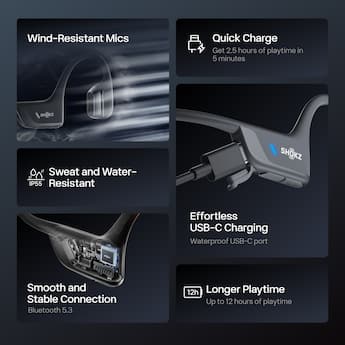 Shokz OpenRun Pro 2 Mini Wireless Bone Conduction Open Ear Shokz OpenRun Pro 2 Mini Wireless Bone Conduction Open Ear