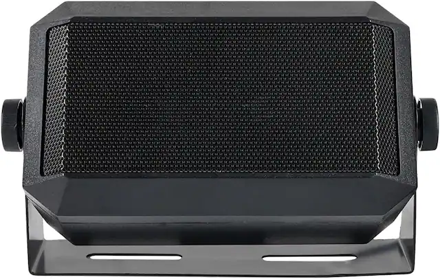 Front. Retevis - Retevis CB Radio Speaker, Durable Rugged Design, 1 Pack。Rectangular External Speaker,3.5mm Jack Plug.