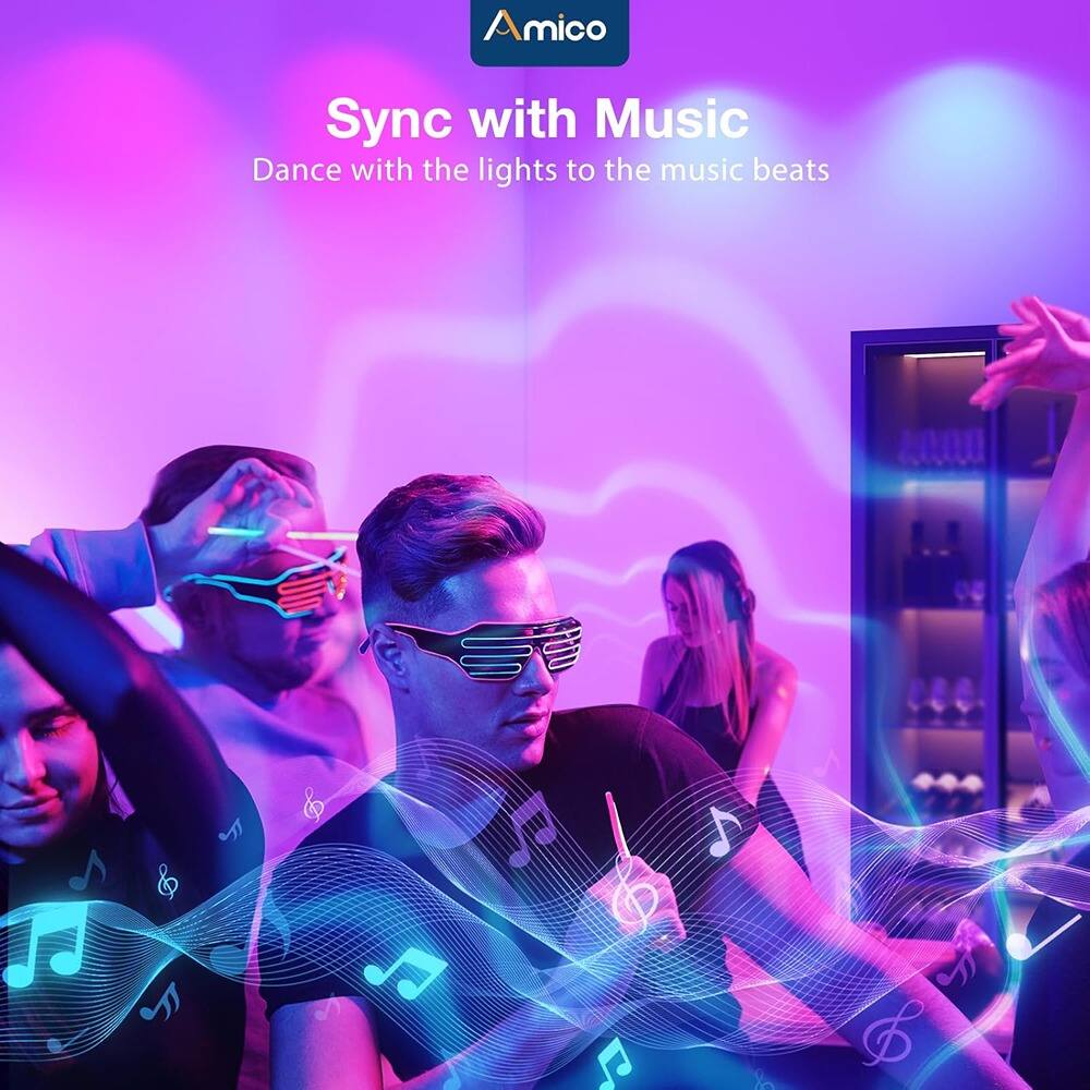 Amico

Sync with Music  
Dance with the lights to the music beats