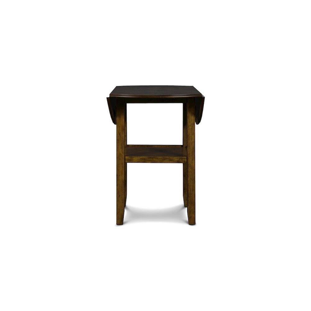 Alt View 1. New Classic Furniture - Gia 3-Piece 42" Wood Counter Drop Leaf Table Set - Brown.