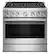 Front. KitchenAid - 5.1 Cu. Ft Commercial Gas Range with No Preheat Air Fry Mode and 6 Burner - Stainless Steel.