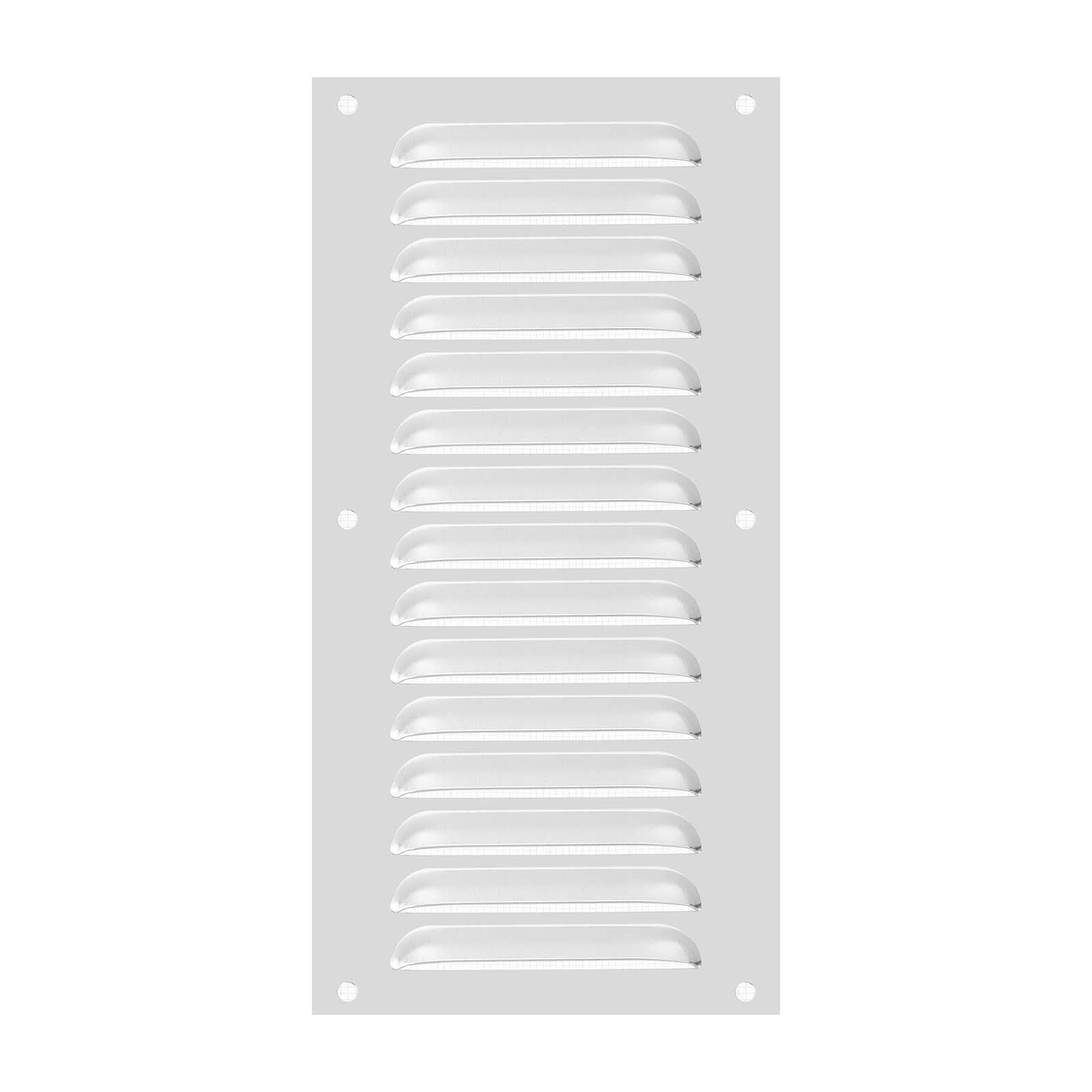 "Unique Bargains - 12""x6"" Aluminum Vent Cover, Screen Air Grille Ventilation Cover HVAC Louvered Grill Built-in Mesh for Home - Silver" price history on PriceWatchPro