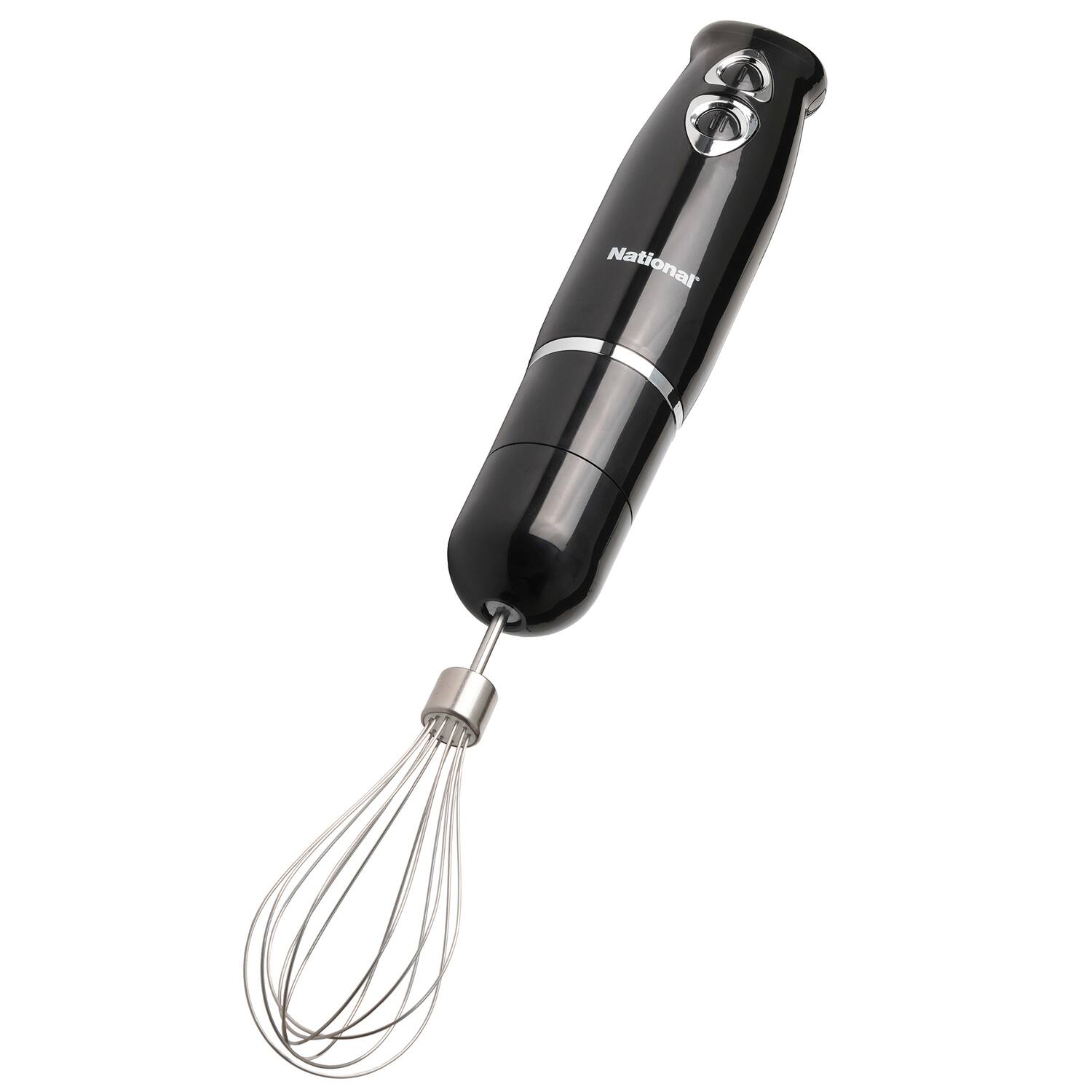 Alt View 1. National - 500-Watt Multi-Purpose 4-in-1 Immersion Blender with Attachments - Black.