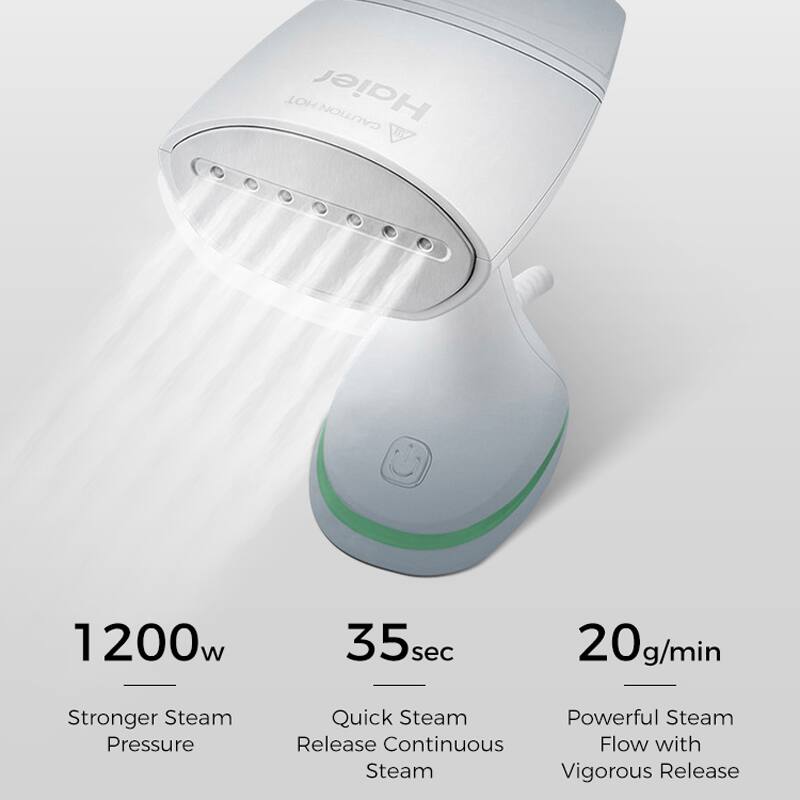 1200w, 35sec, 20g/min, Stronger Steam Pressure, Quick Steam Continuous, Powerful Steam Flow with Vigorous Release
