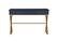 Left. Linon Home Décor - Edmore Two-Drawer Campaign Desk - Blue & Gold.