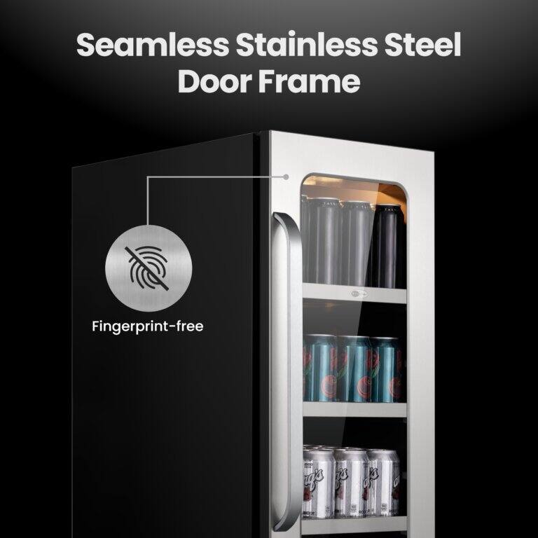 Seamless Stainless Steel Door Frame  
Fingerprint-free