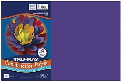 #1 TRU-RAY Construction Paper
Premium Heavyweight Single Color Pack
9" x 12"
50 Sheets
22.9 cm x 30.5 cm