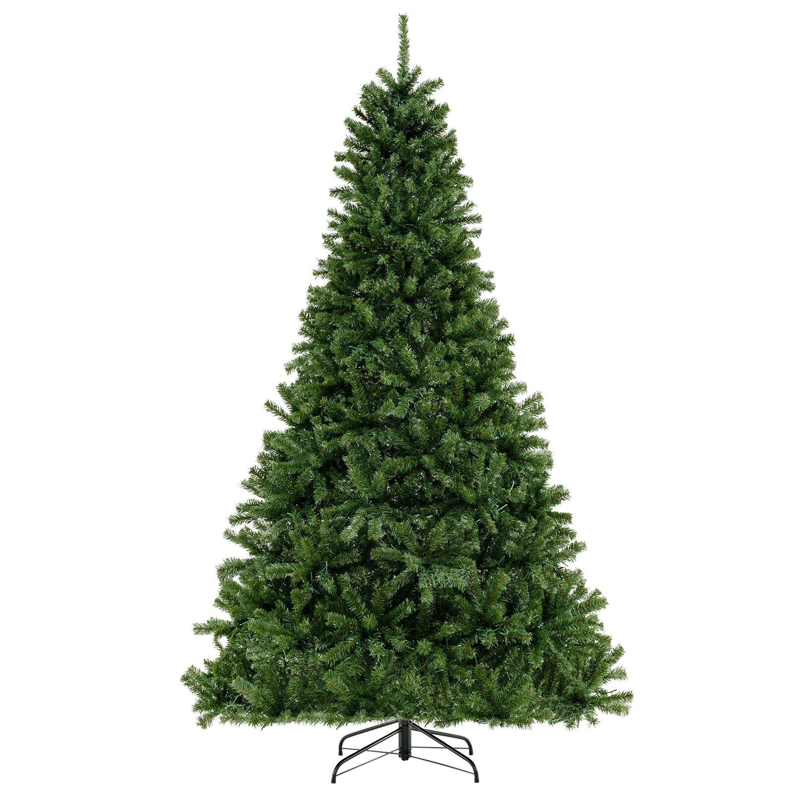 Alt View 9. Costway - Costway 8 FT Pre-Lit Artificial Christmas Tree with 1528 Branch Tips 1200 Warm White LED Lights 3 Lighting Modes - Green.