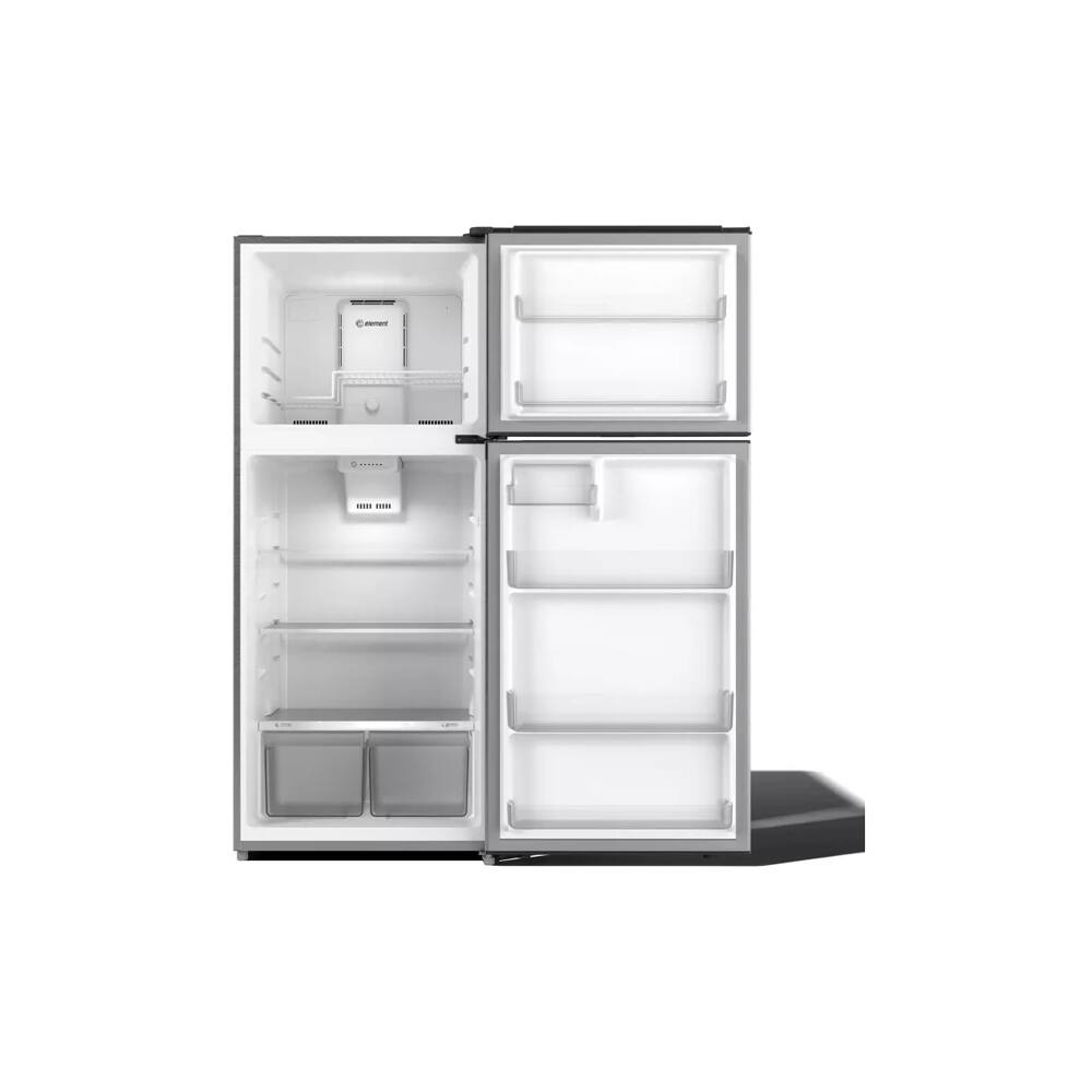 Back. Element - Element ENR18TFGCS 17.6 Cu. Ft. Stainless Top Freezer Refrigerator - Stainless.