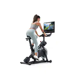NordicTrack - X24 Bike with Pivoting 24" Touchscreen for a Best-In-Class Cycling Experience - Black