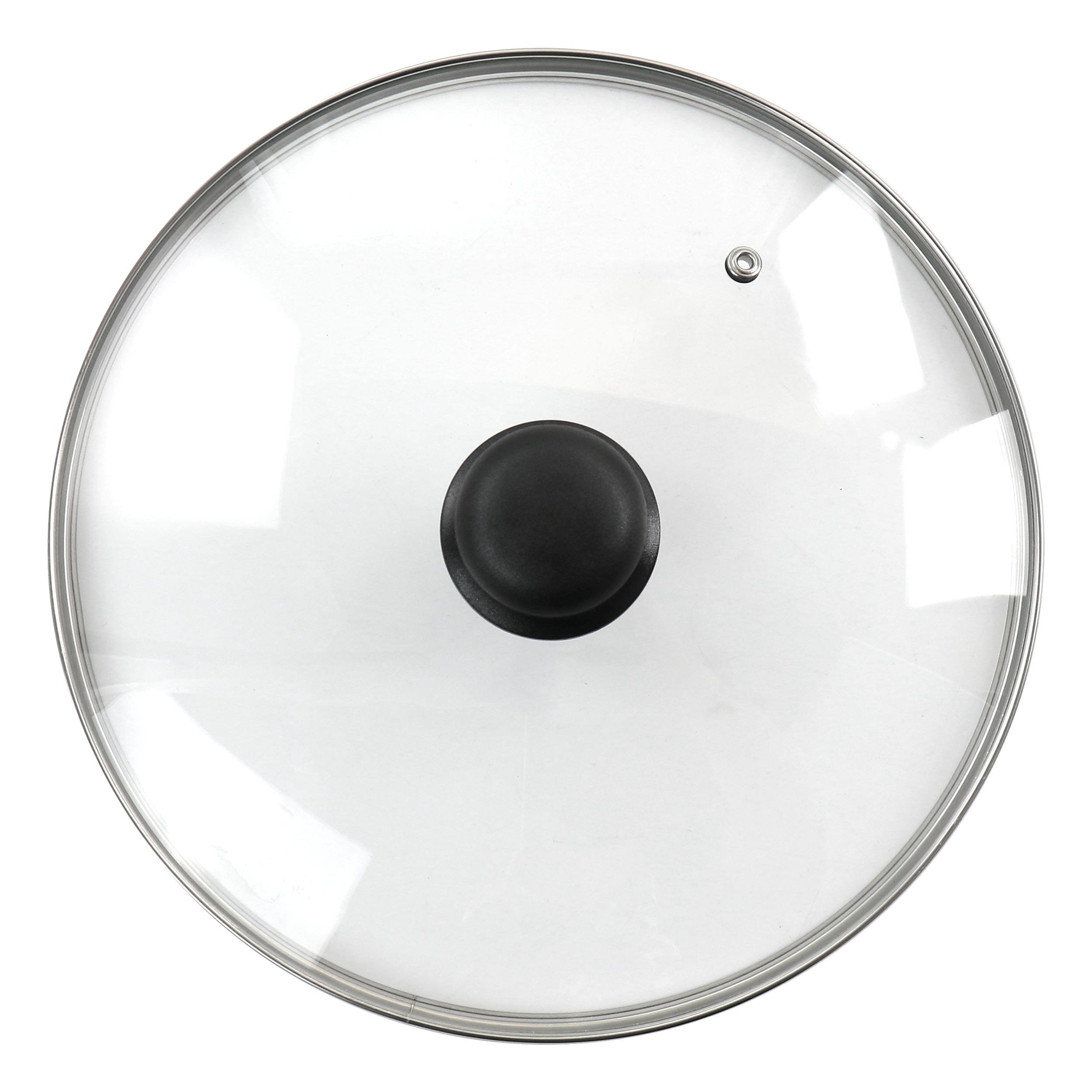 Alt View 1. Better Chef - Better Chef 10 Inch Red Aluminum Deep Frying Pan with Glass Lid - Metallic Red.