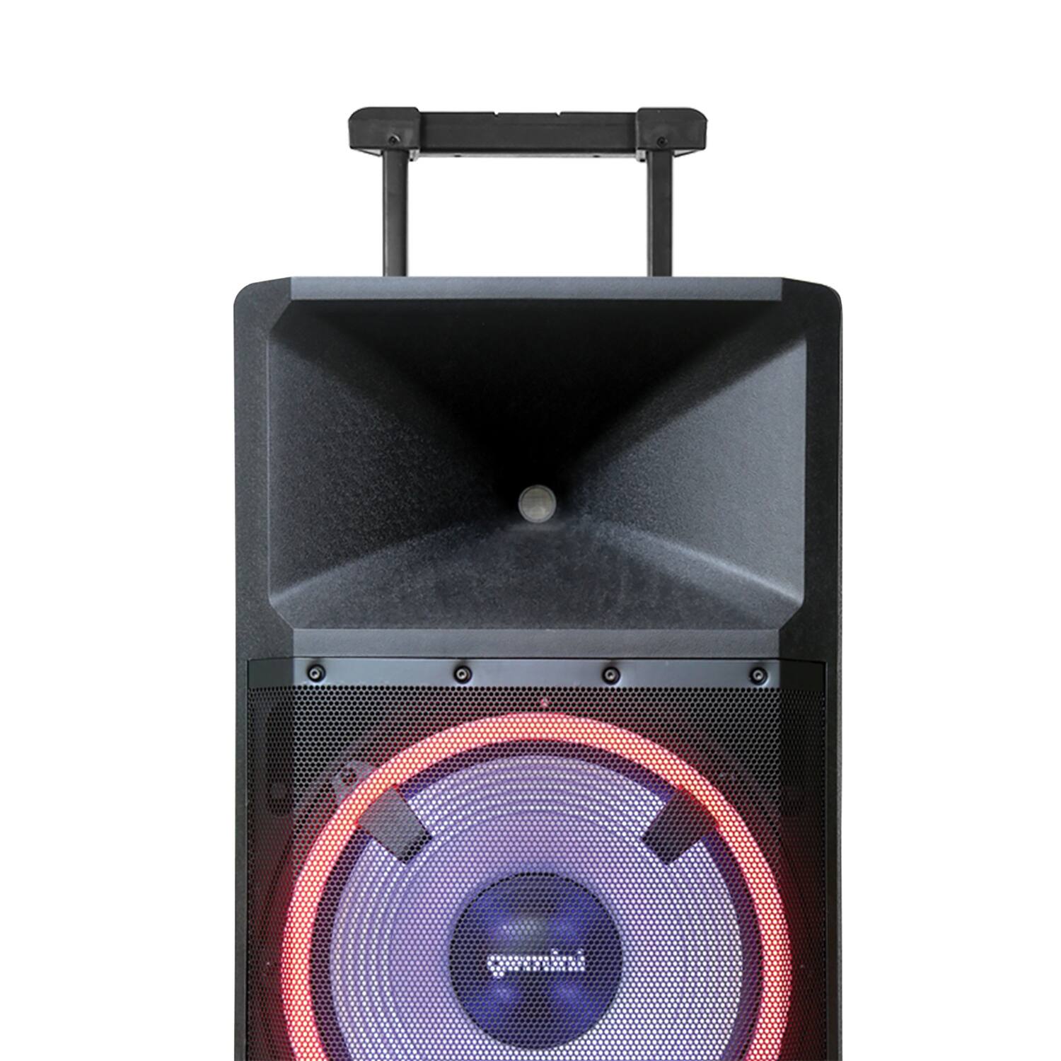 Alt View 1. Gemini - Gemini Gsp Series Portable Bluetooth True Wireless Pa Speaker With Media Player, Lights, Stand, And Microphone, Black - Black.