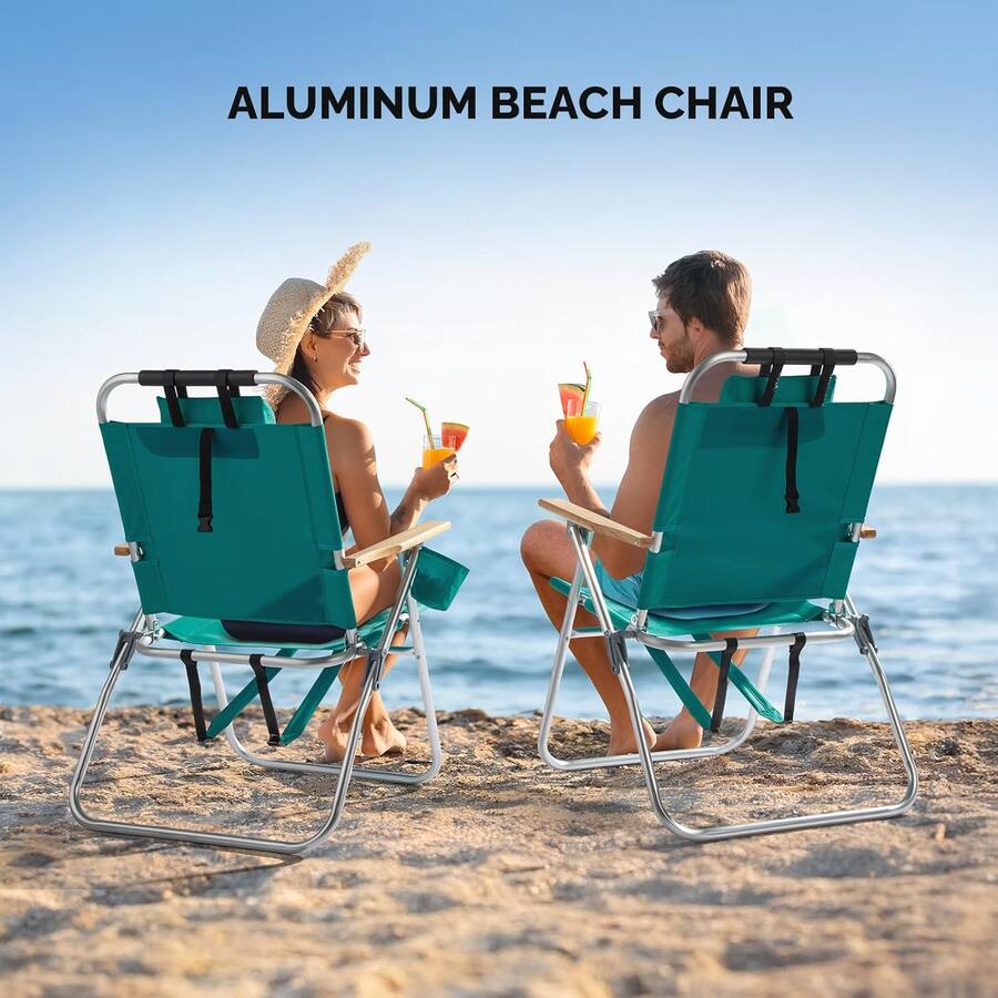 Winado 1PC Portable Aluminum Backpack Beach Chair With Adjustable winado-1pc-portable-aluminum-backpack-beach-chair-with-adjustable