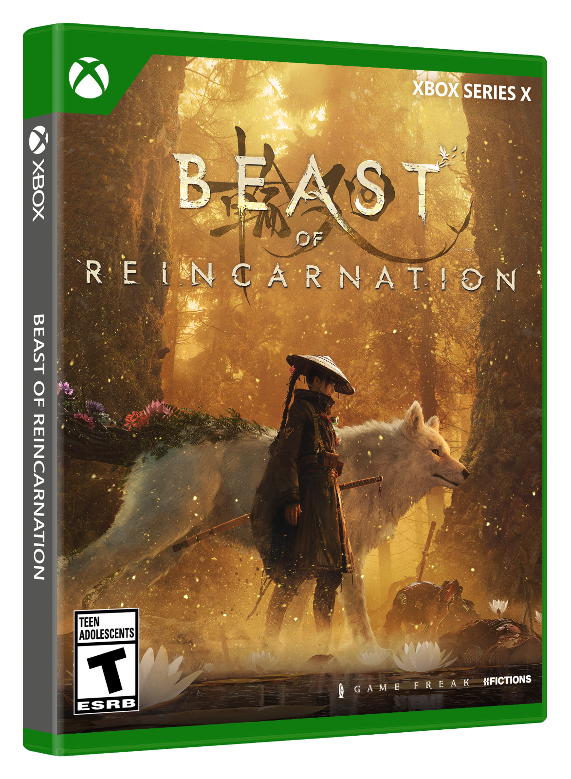 XBOX SERIES X  
BEAST OF REINCARNATION  
TEEN ADOLESCENTS  
ESRB  
GAME FREAK FICTIONS