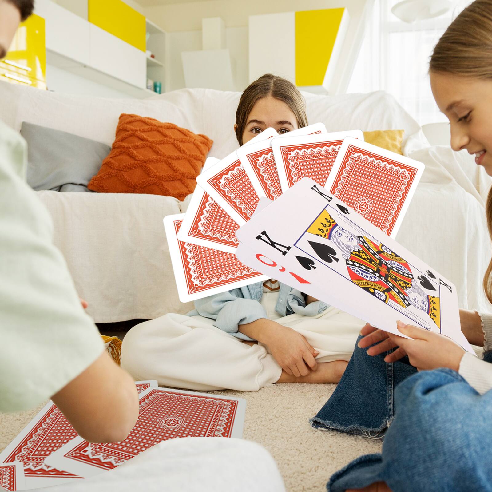 Alt View 2. GSE Games & Sports Expert - 8" x 11" Super Jumbo Playing Cards, Giant Playing Cards, Extra Large Card Game for Kids & Seniors.