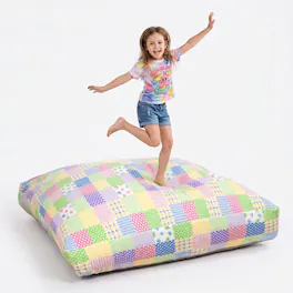 Loheer - 48x72 Foam Crash Mat Washable Fleece Sensory Pad - Pattern