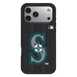 Keyscaper - MLB - Seattle Mariners Personalized Bump Case with 8.2ft Drop Protection - 16 Plus - Multicolor