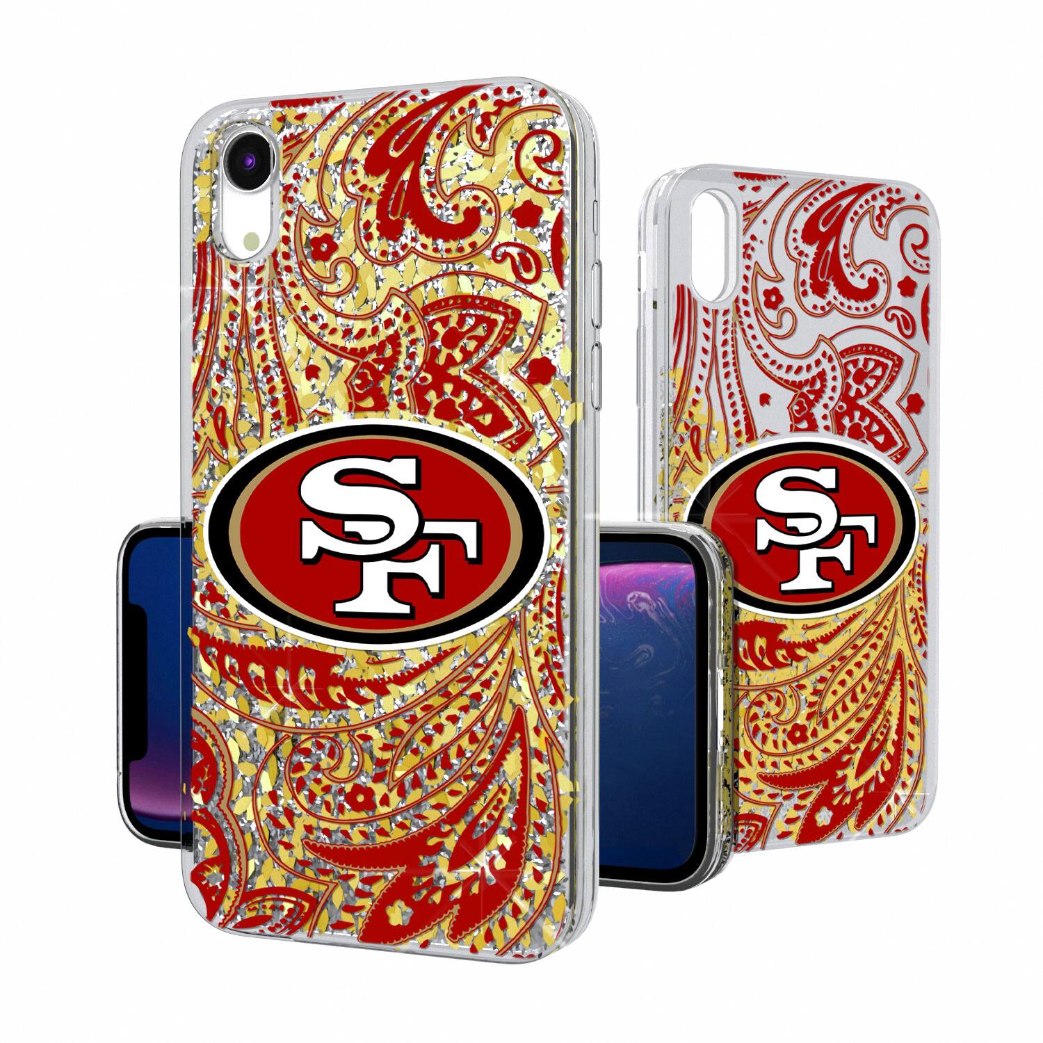 Keyscaper - NFL - San Francisco 49ers iPhone Paisley Design Glitter Case - 15 Pro - Multicolor price history on PriceWatchPro