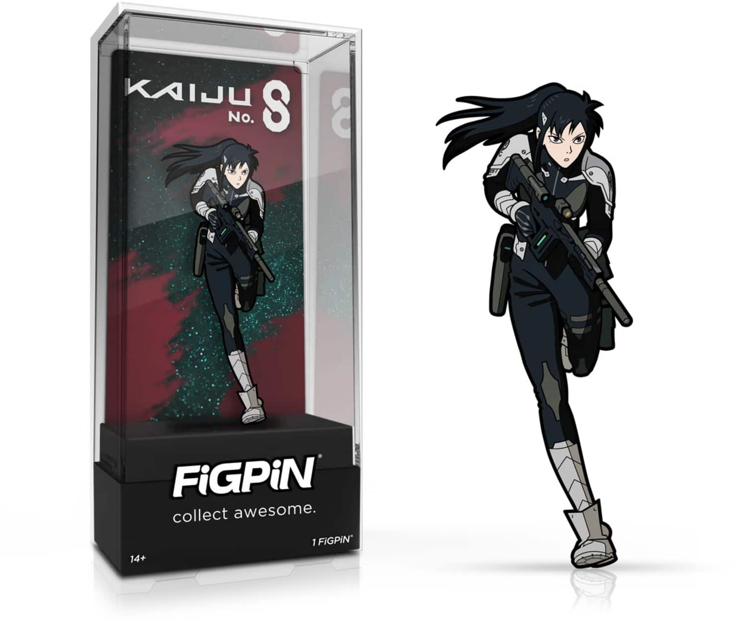 PopMarket - FiGPiN - Kaiju No.8 - Mina Ashiro- 3 Inch Enamel Pin (1693) - COLLECTABLES - Multicolor